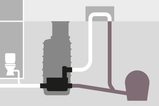 Backwater protection with a hybrid lifting station Backwater protection with a hybrid lifting station