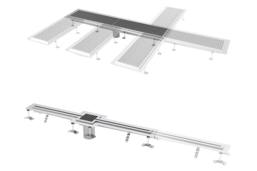 Stainless steel box and slotted channels