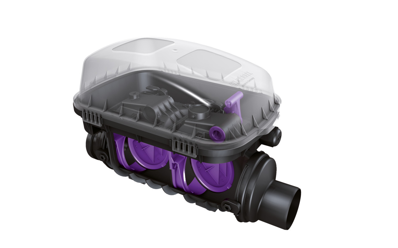 Version for installation in an exposed wastewater pipe