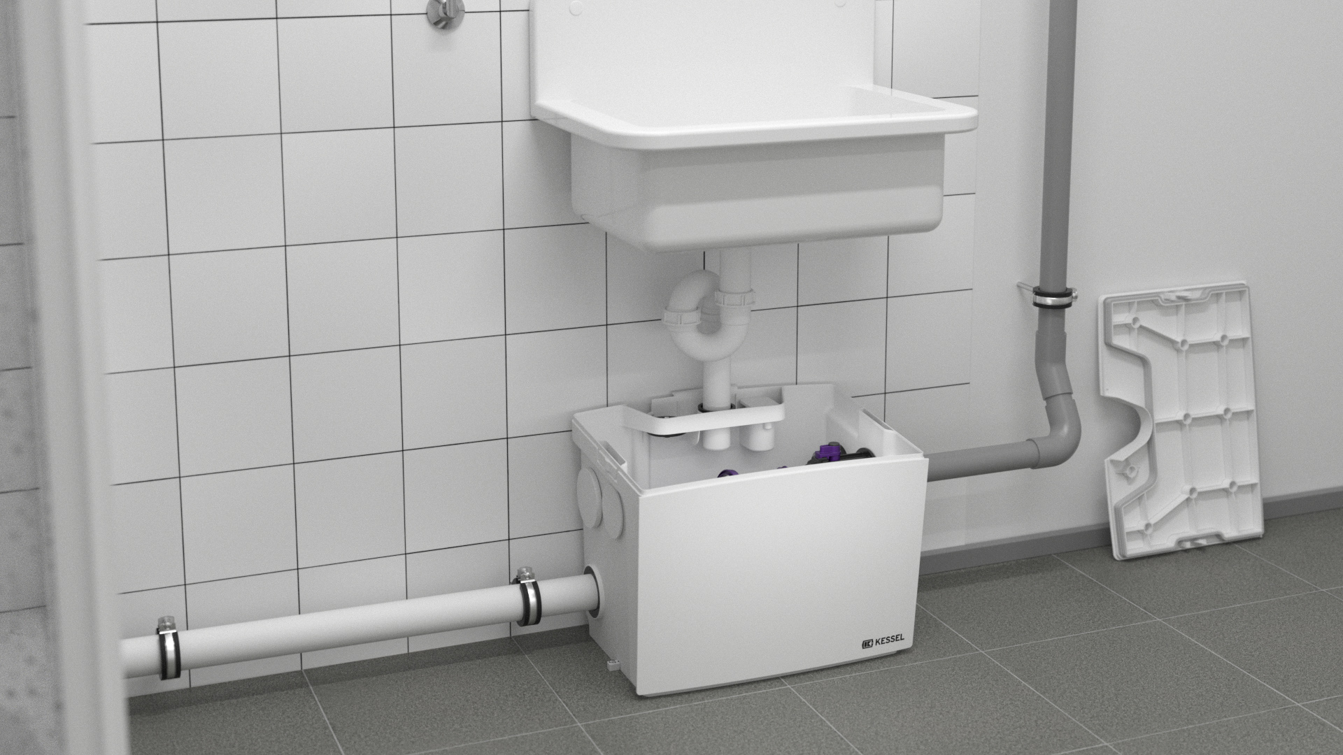 Easy maintenance of the Minilift L lifting station for restricted use