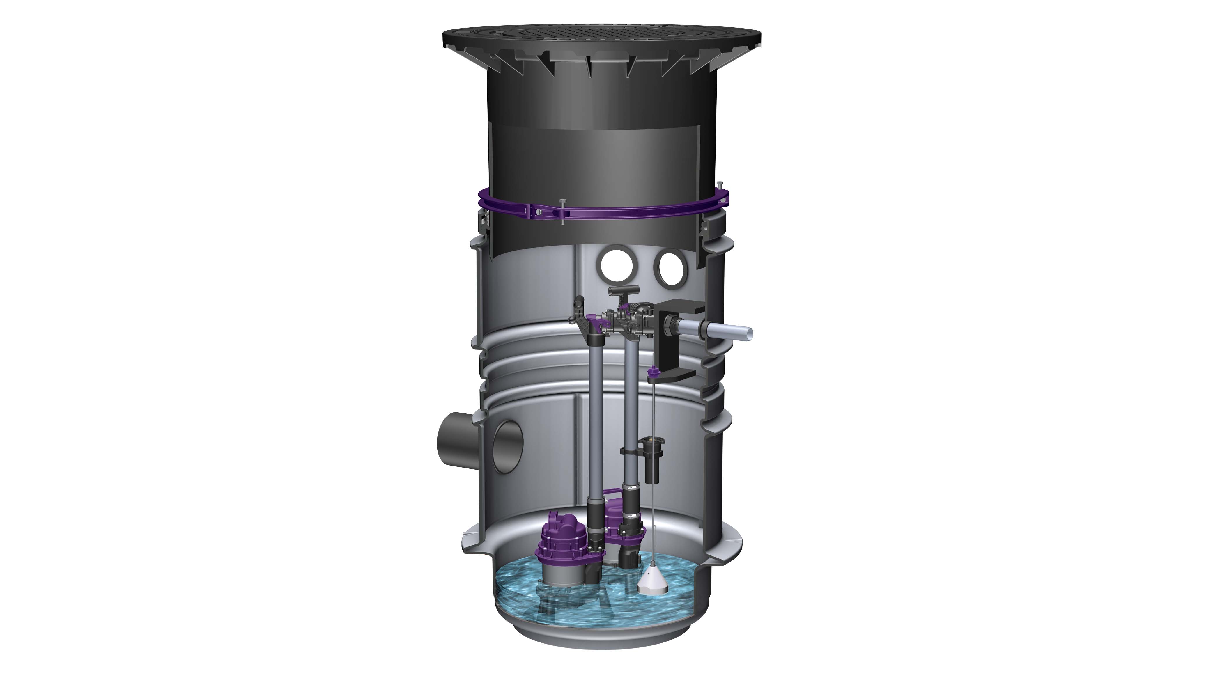 Aquapump Medium Duo pumping station 
