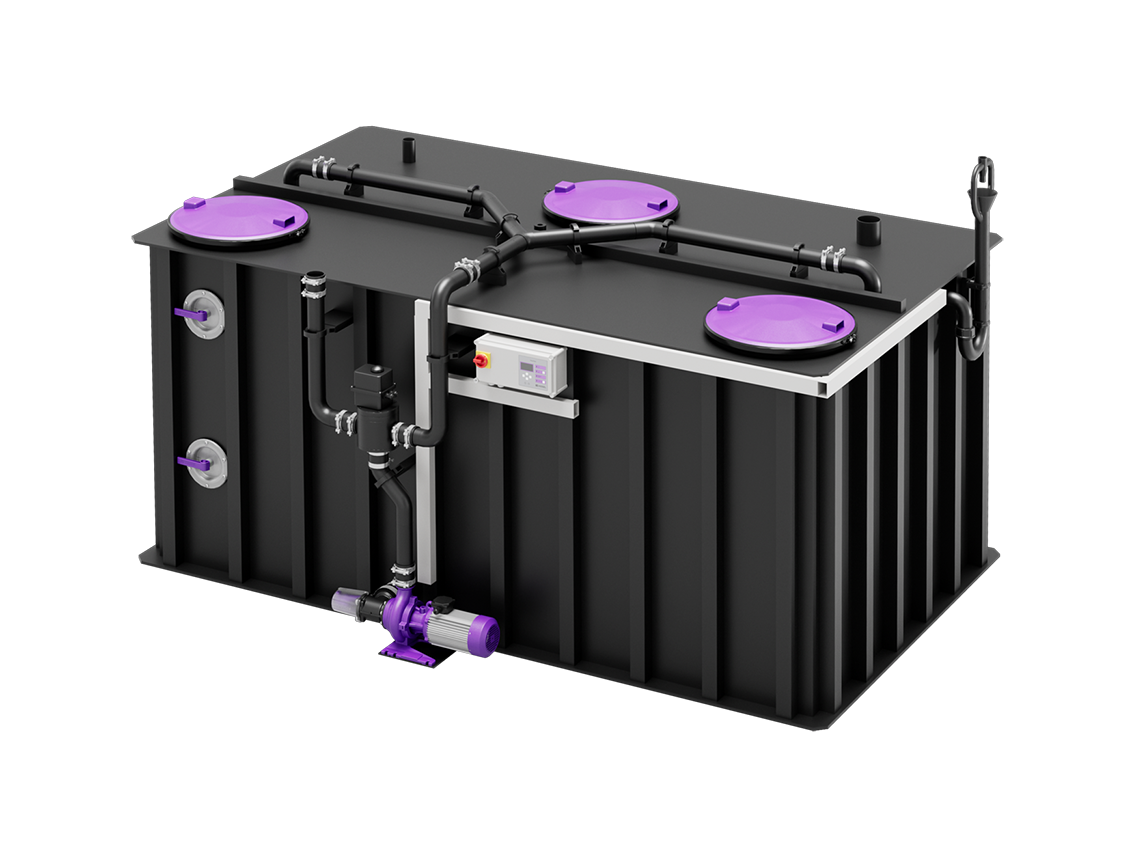 EasyStore free freestanding rectangular wet waste tank, 2,000 to 17,500 litres EasyStore free freestanding rectangular wet waste tank, 2,000 to 17,500 litres