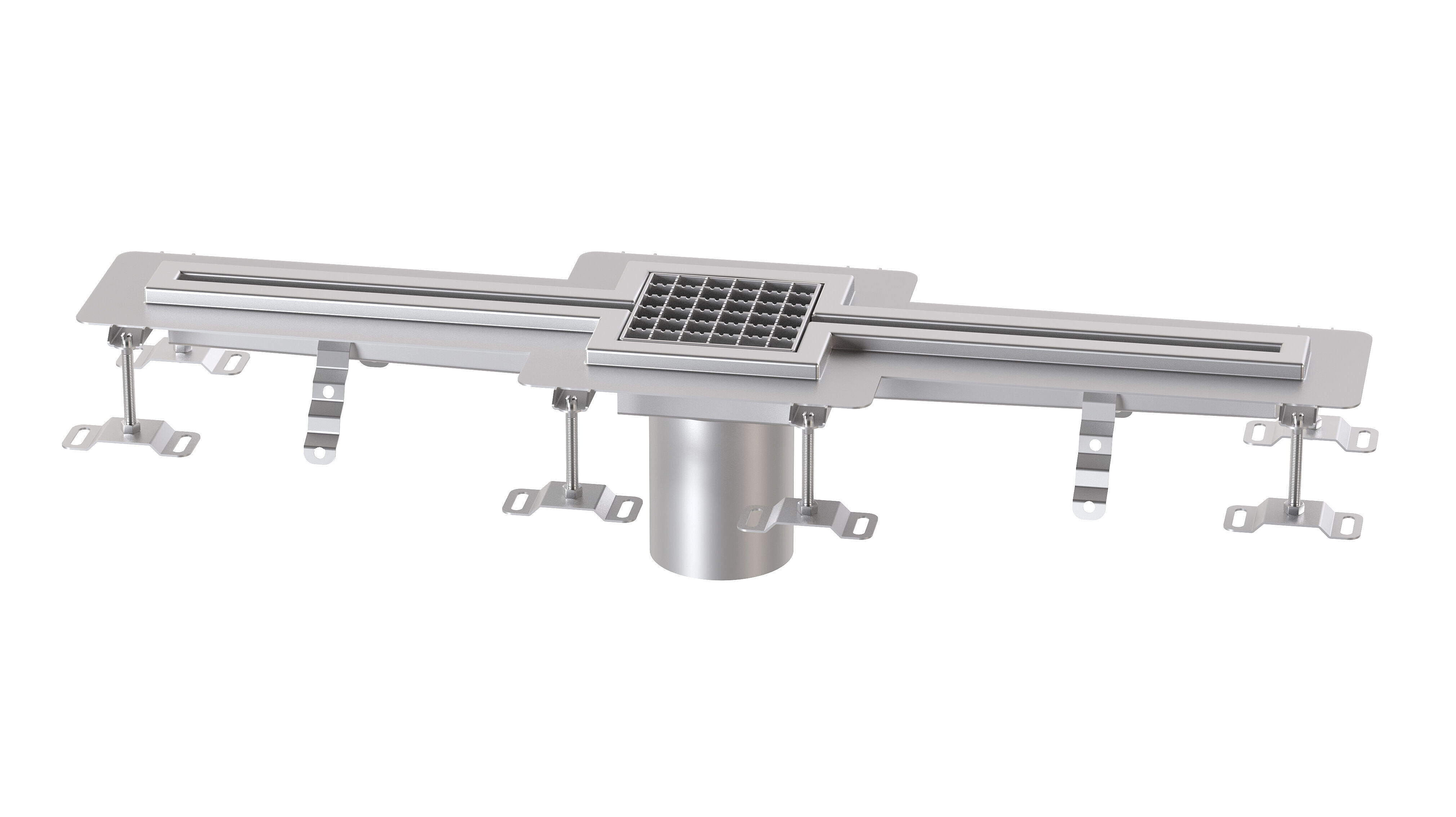 Slotted channel with glued flange