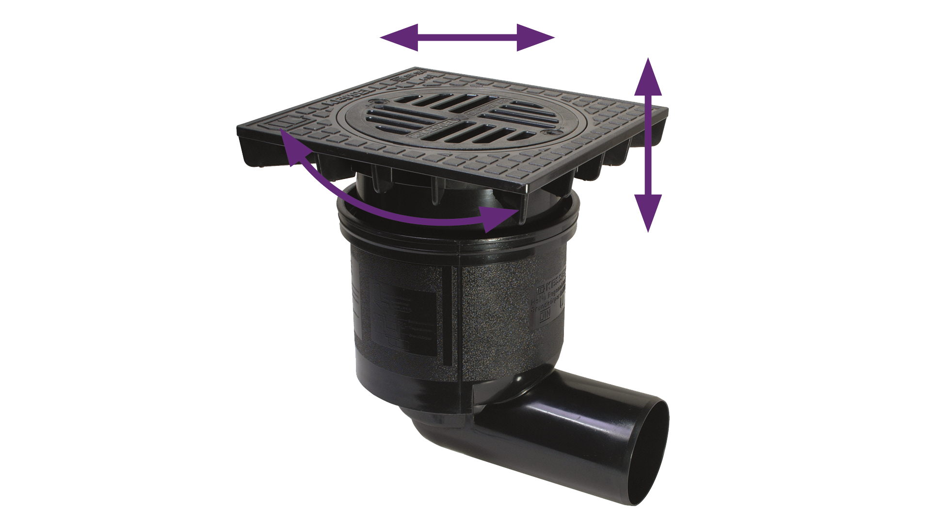 System 200 yard drain for variable installation  System 200 yard drain for variable installation