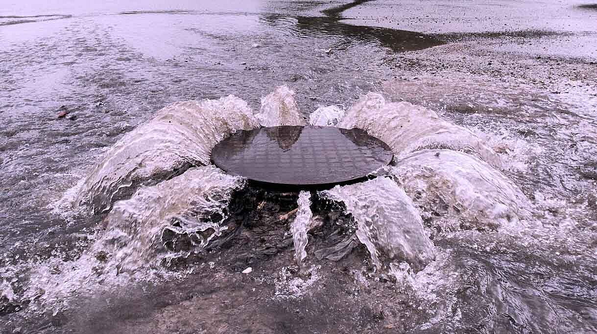 Preventing wastewater from flowing from the sewer into buildings.