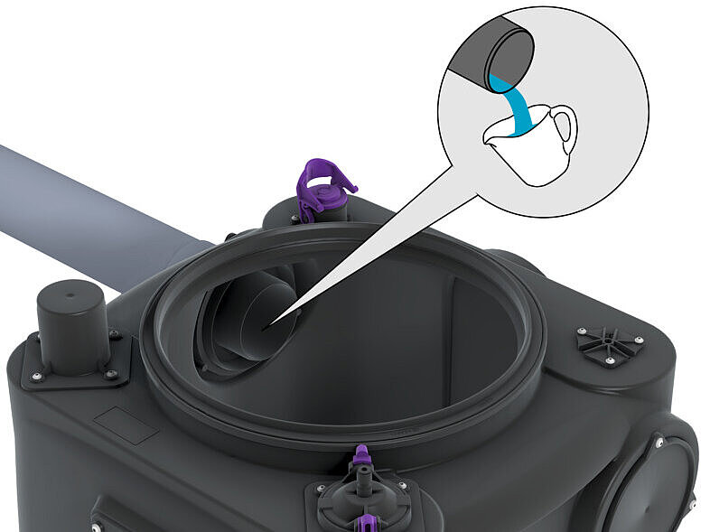 Sampling on lifting station Aqualift S 100 Sampling on lifting station Aqualift S 100