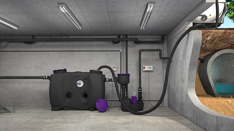 Example of disposal for freestanding grease separators Example of disposal for freestanding grease separators