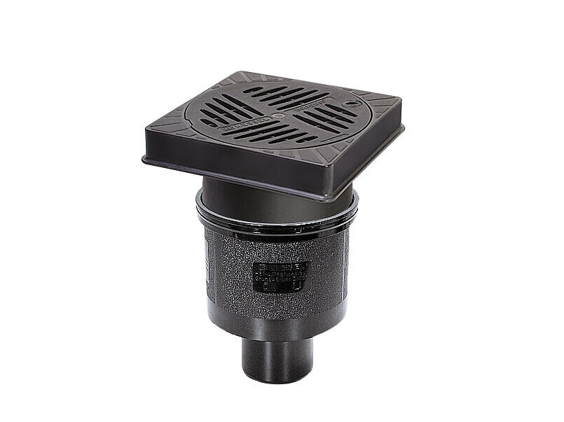 Ecoguss 200 yard drain with a vertical outlet Ecoguss 200 yard drain with a vertical outlet