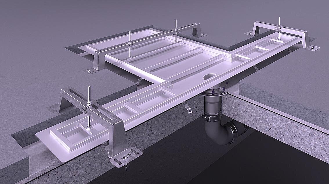 Mounting brackets for stainless steel channels Mounting brackets for stainless steel channels