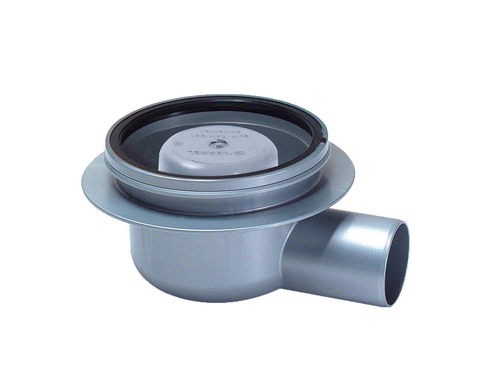 Classic bathroom drain with a horizontal outlet Classic bathroom drain with a horizontal outlet