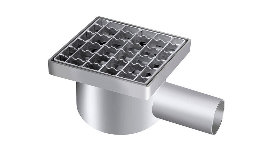 Ferrofix renovation drain DN 50 with a connection rim