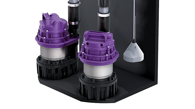 Two pumps for fail-safe operation Two pumps for fail-safe operation