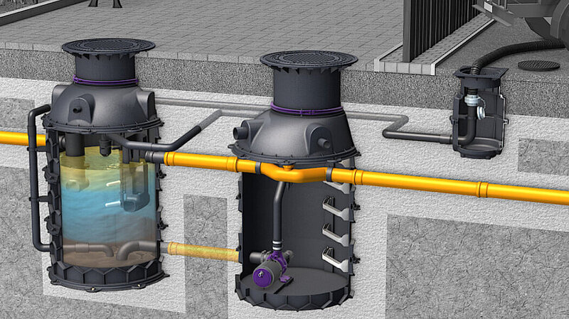 Installation guide for the EasyClean ground grease separator (buried) Installation guide for the EasyClean ground grease separator (buried)