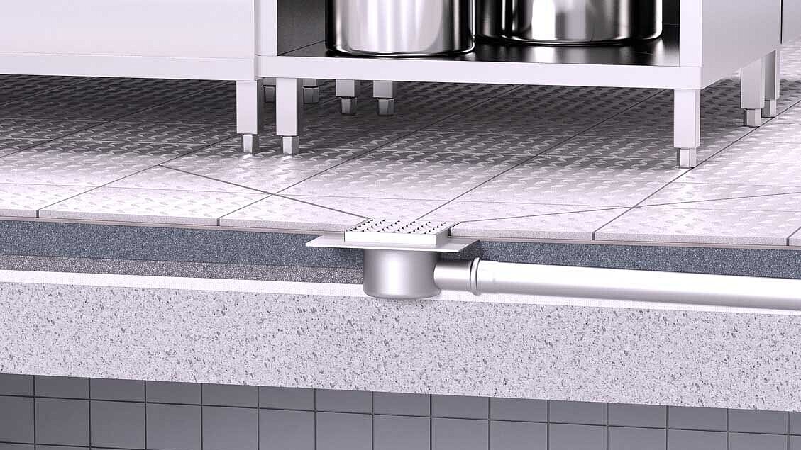 Installation suggestion for the renovation drain DN 70