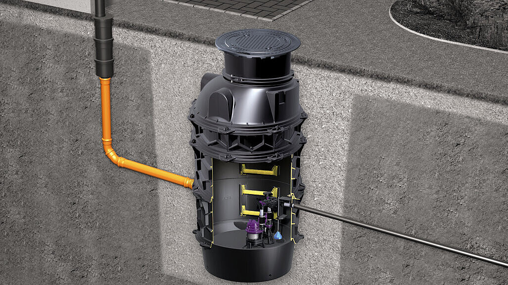 Different installation options make the Aquapump XL pumping station particularly flexible.