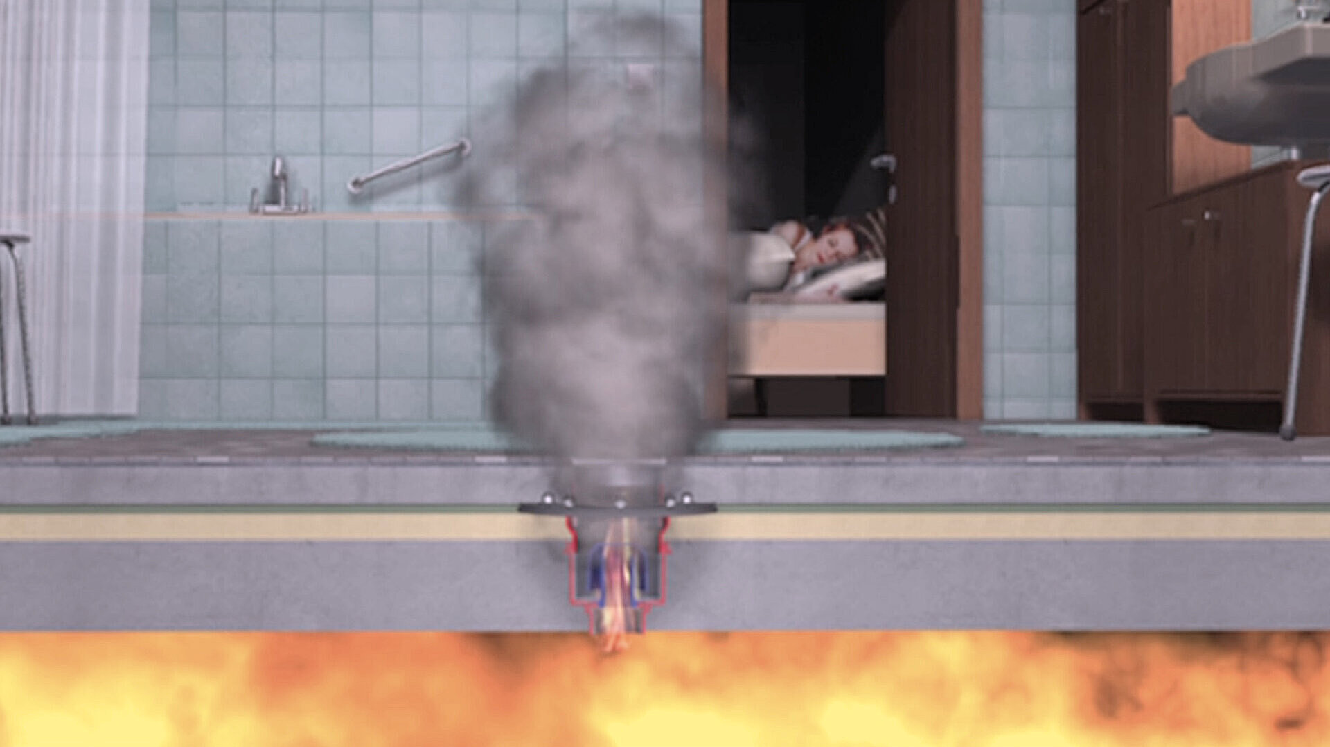 Fire protection without fire kit