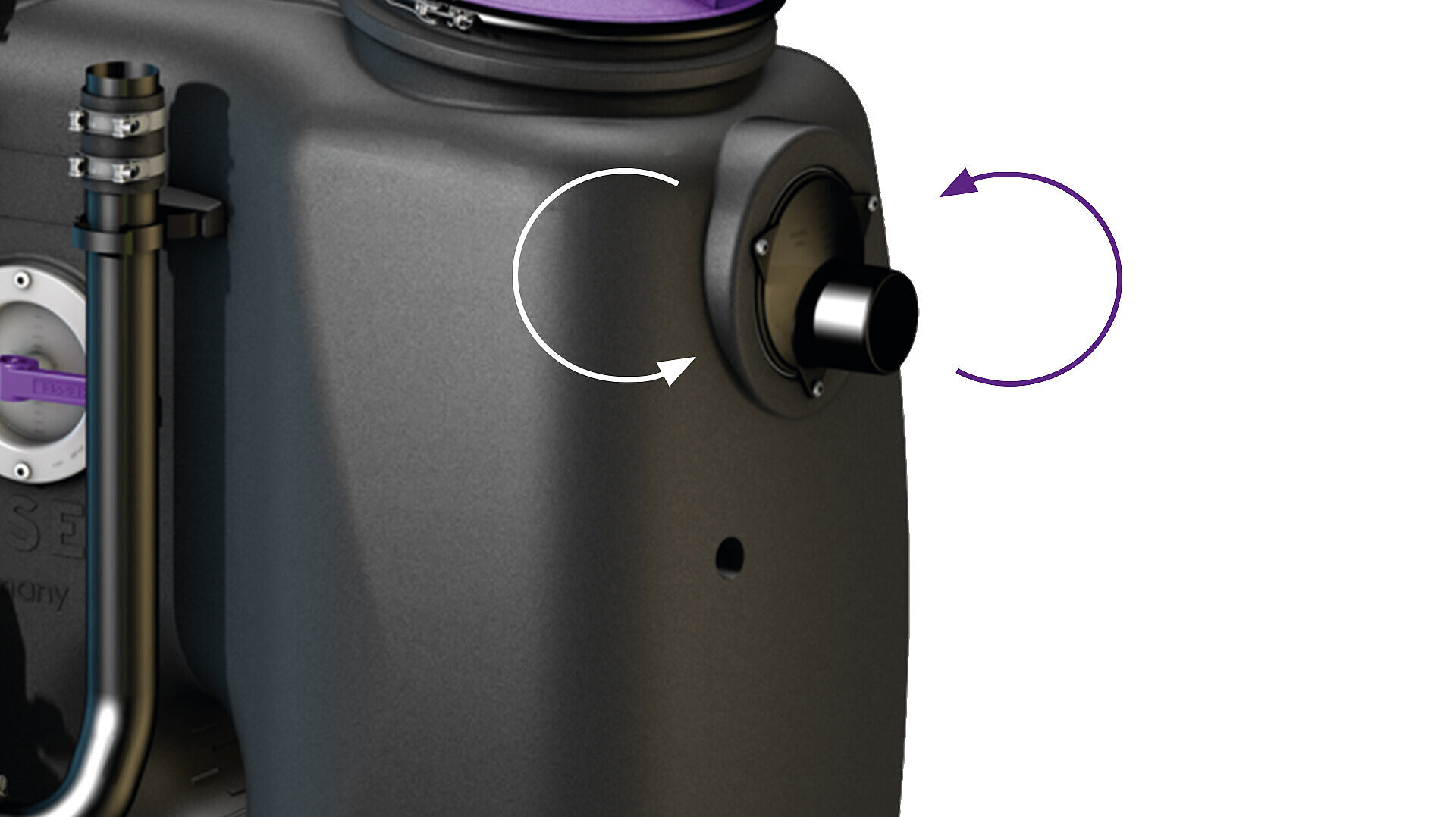 Changeover socket for EasyClean free grease separator Changeover socket for EasyClean free grease separator